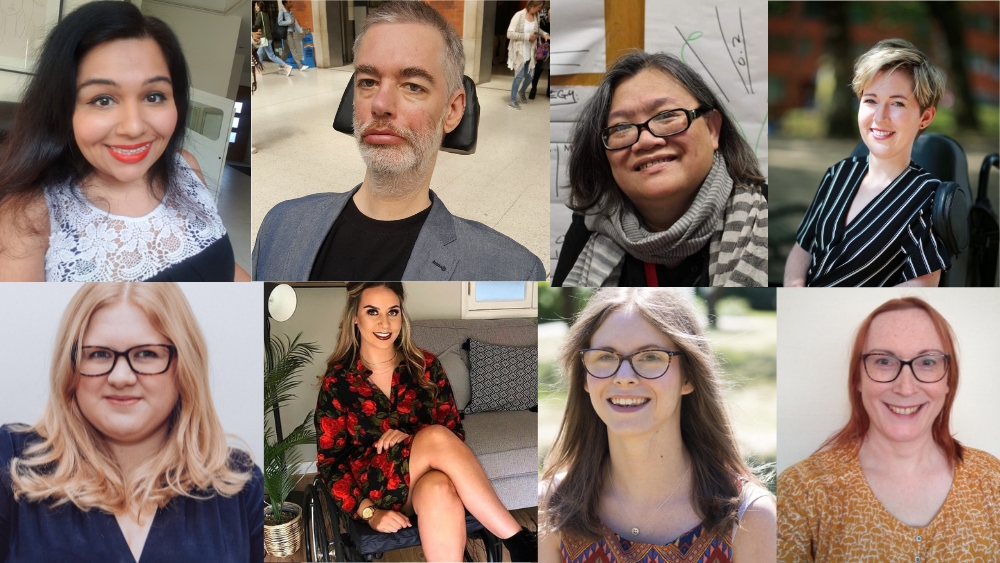 8 people of mixed race and genders from the Transreport accessibility panel