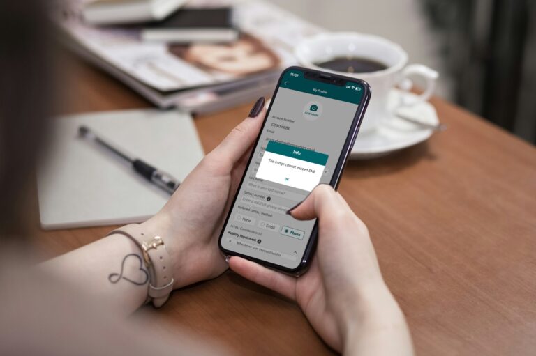 A person using the Passenger Assistance app to update their profile and access considerations.