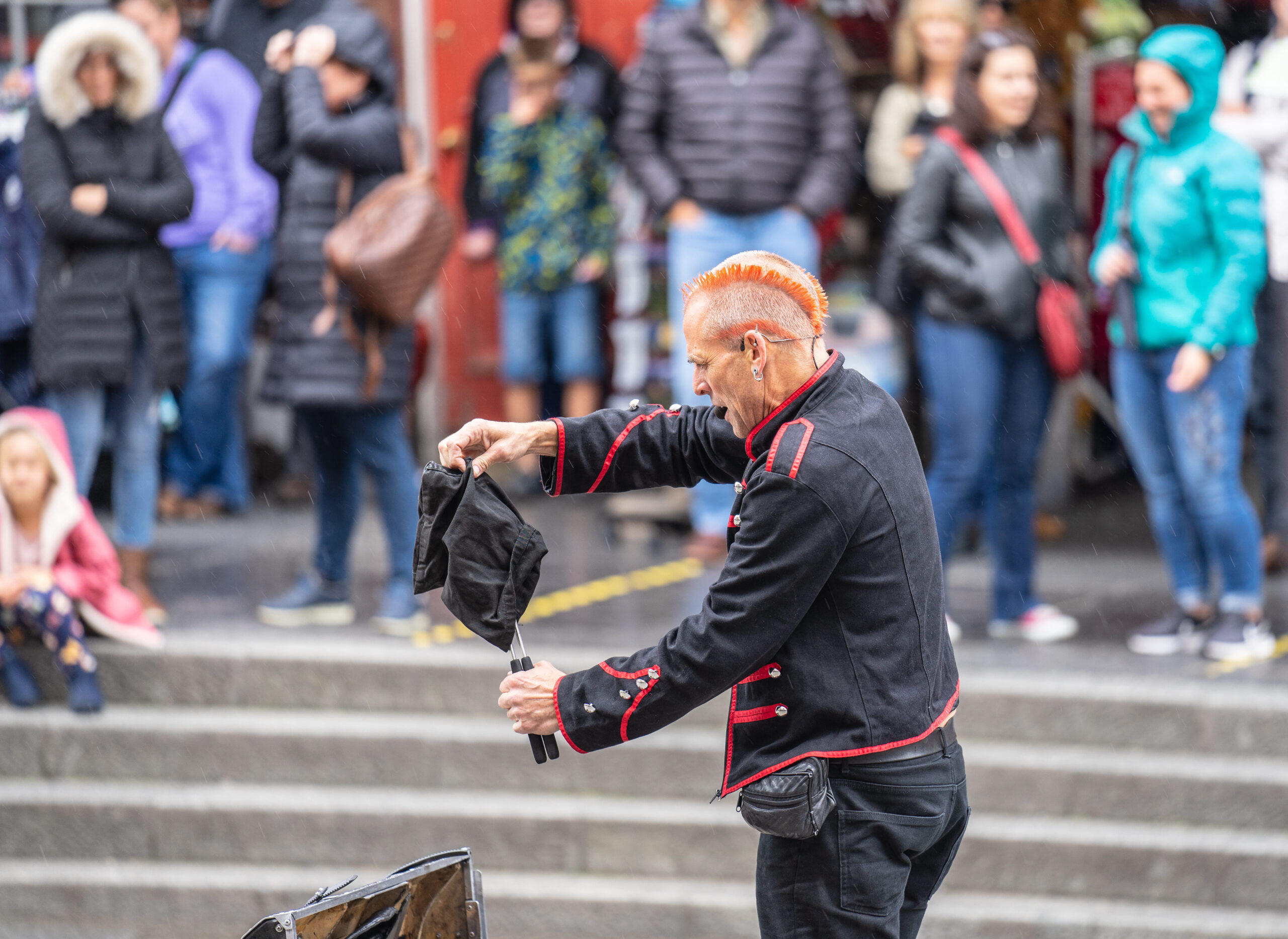 A man performing at the Edinburgh Fringe Festival