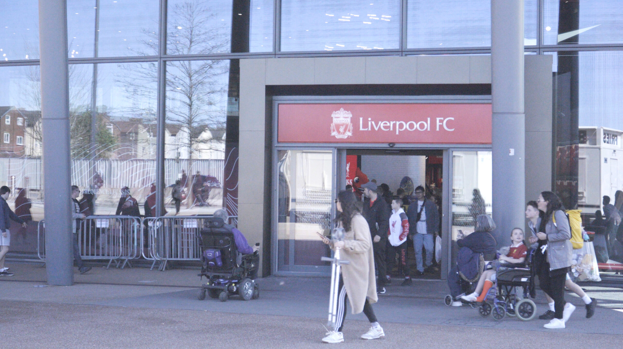 Dave, a wheelchair user travelling to see a football match at Liverpool FC